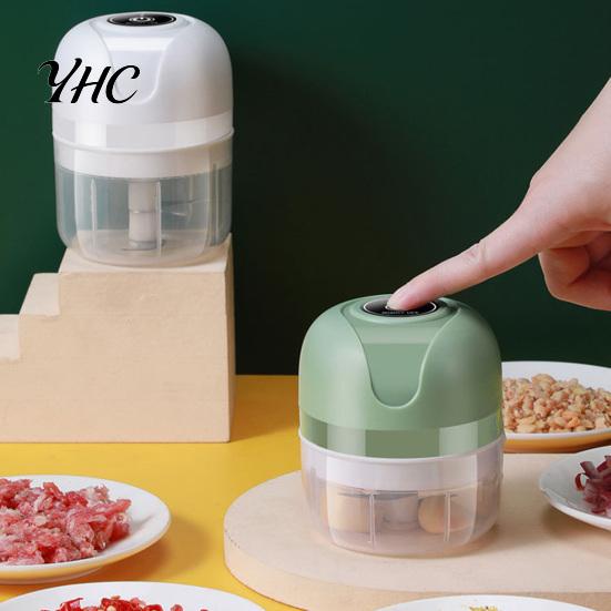 Kitchen Supplies Electric Garlic Press Wireless Water-proof Plastic Simple Gadget Operation Meat Grinder Tools Blender