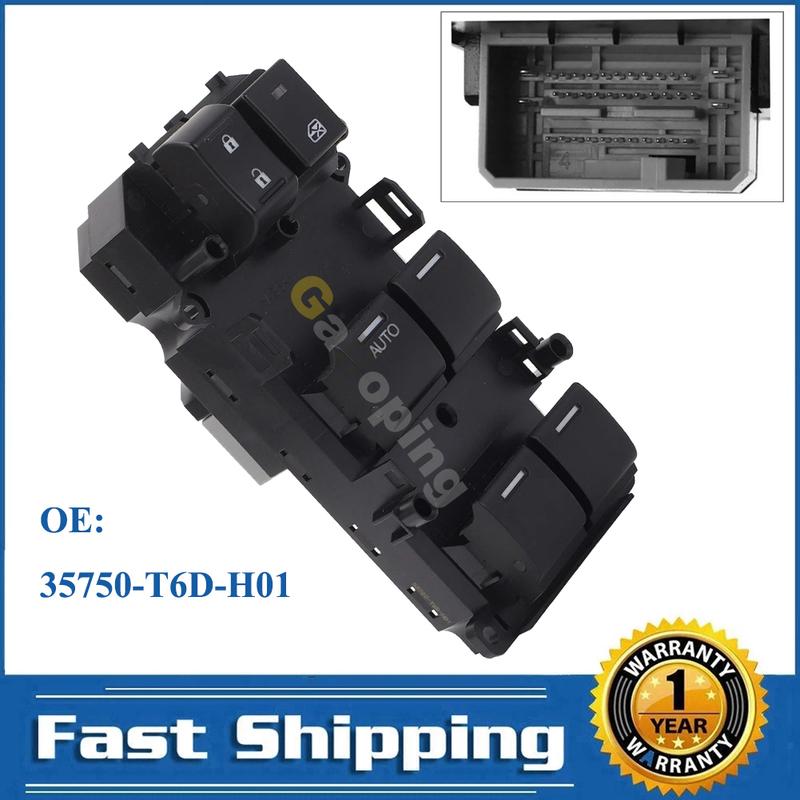 

For 2015 2016 2017 2018 Honda Odyssey Electric Power Window Lifter Control Switch Button Car Accessories 35750-T6D-H01
