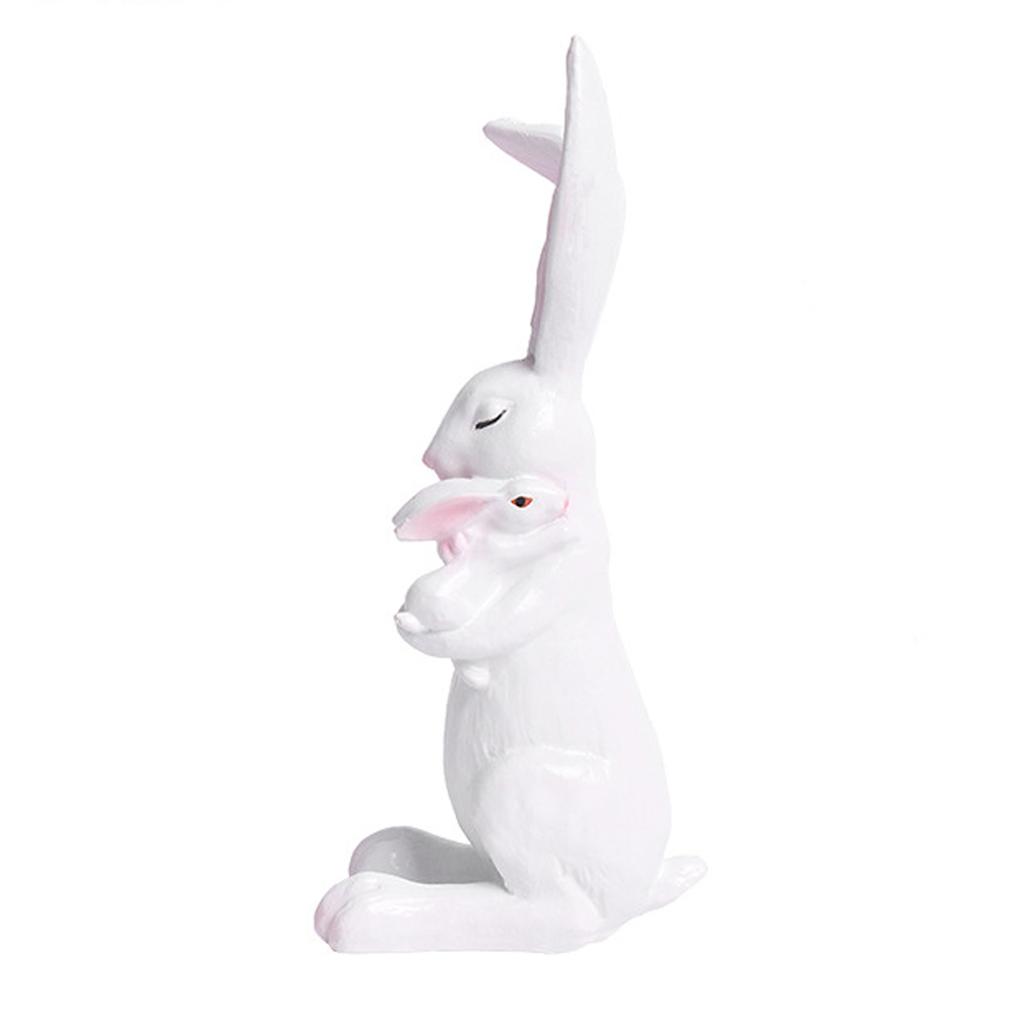 Niedliches Osterhase Harzornament, Haus- und Schreibtischdekoration, Osterdekoration