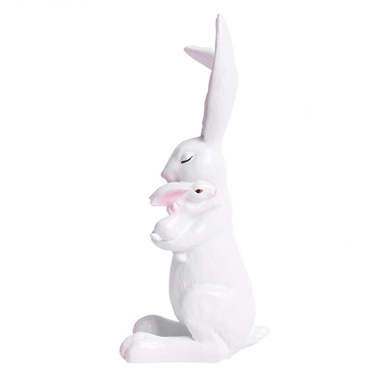 

1 Pcs Rabbit Easter Figurine Decoration Animal Figurine Resin Craft Bunny Garden Ornament Festive Decoration Accessories One Size