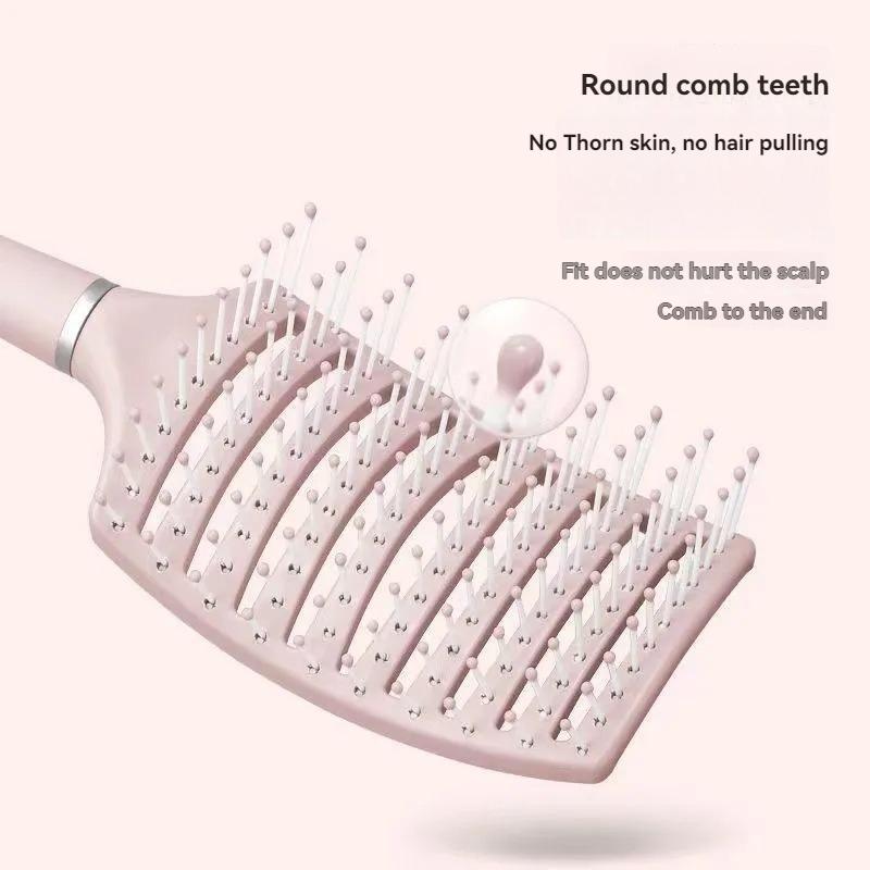 Relaxing Elastic Massage Comb Hollow Out Detangling Hair Brush Scalp Massage Combs Fast Blow Drying Detangler Hair Styling Tools