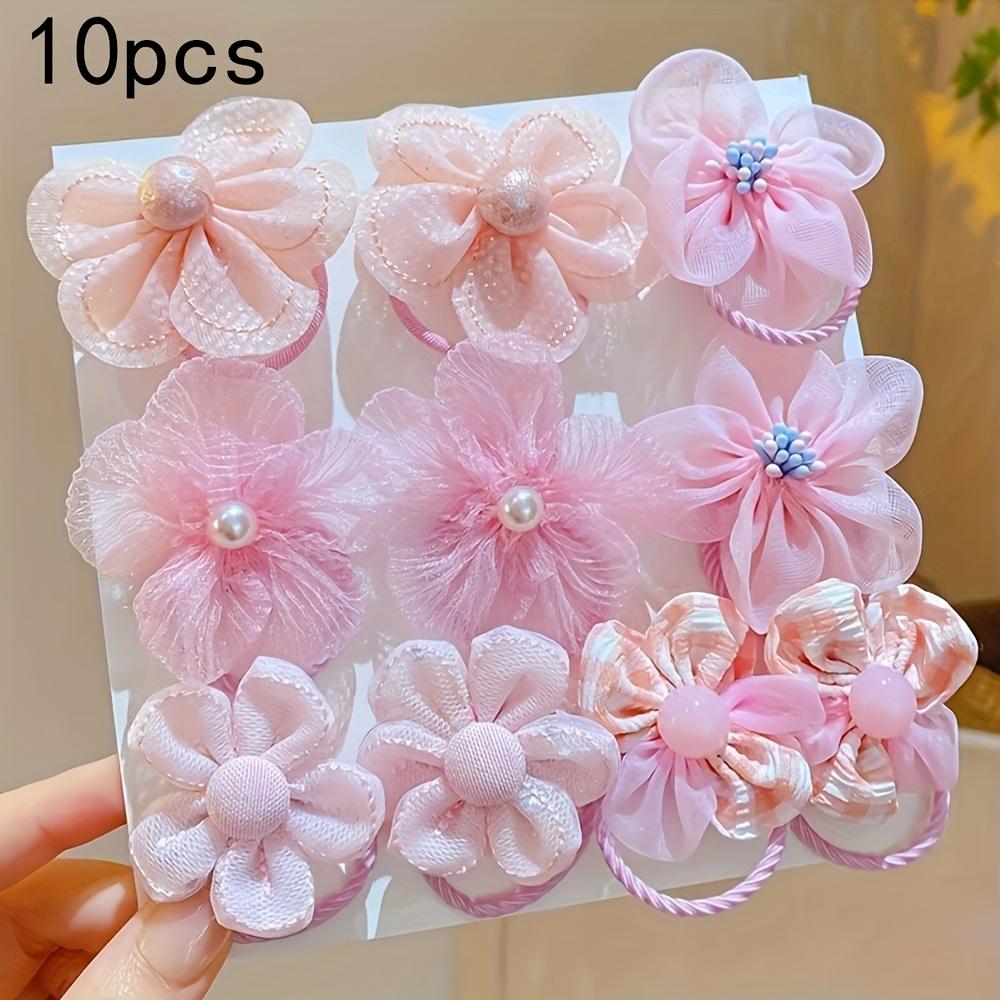 

Super Cute Packaged Flower Hair Ties Suitable for Girls and Little Girls Daily Life, Super Cute Gift Accessories. Mesh Flowe