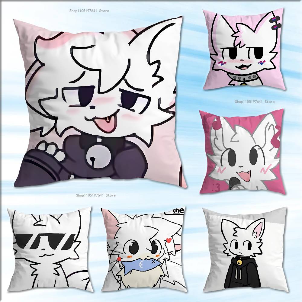 B-Boykisser Gato Bobo Meme Engraçado Fronha Capa de Almofada Decoração de Casa Presente de Aniversário Fronha