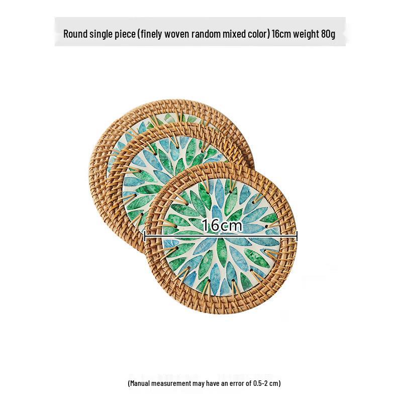 Southeast Asia Shell-Insulated Teapot, Teacup & Coaster Set for High-End Hotels and Restaurants