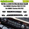 Car Dashboard Air Conditioner AC Button Heater Switch Cover For BMW 5/6/7 Series 5GT F10 F11 F18 F06 F12 F01 F02