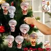 32 pièces d'Ornements Suspendus Artificiels Convient pour les Décorations d'Arbre de Noël, Formes de Père Noël, Pendentifs pour Guirlande de Table Festive & Décorations de Fête