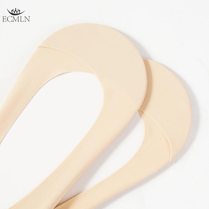 Women Ice Silk Boat Socks Non Slip Heel Summer Invisible Socks Pure Cotton Thin Socks