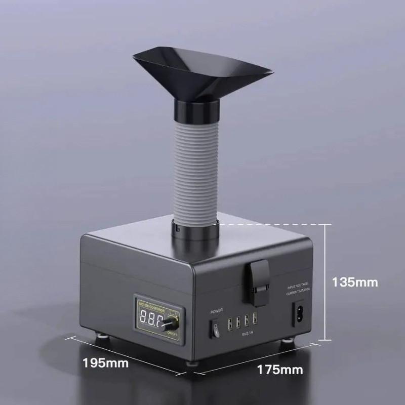 Мини-настольный очиститель дыма при пайке, очиститель пыли, очистка дыма, вытяжка паров, очиститель воздуха, фильтр для лазерной машины