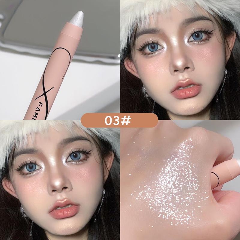Eye Shadow Lying Silkworm Pen Glitter Matte Pearlescent Highlighter Stick Waterproof Long-Lasting Brightening Eyes Corner