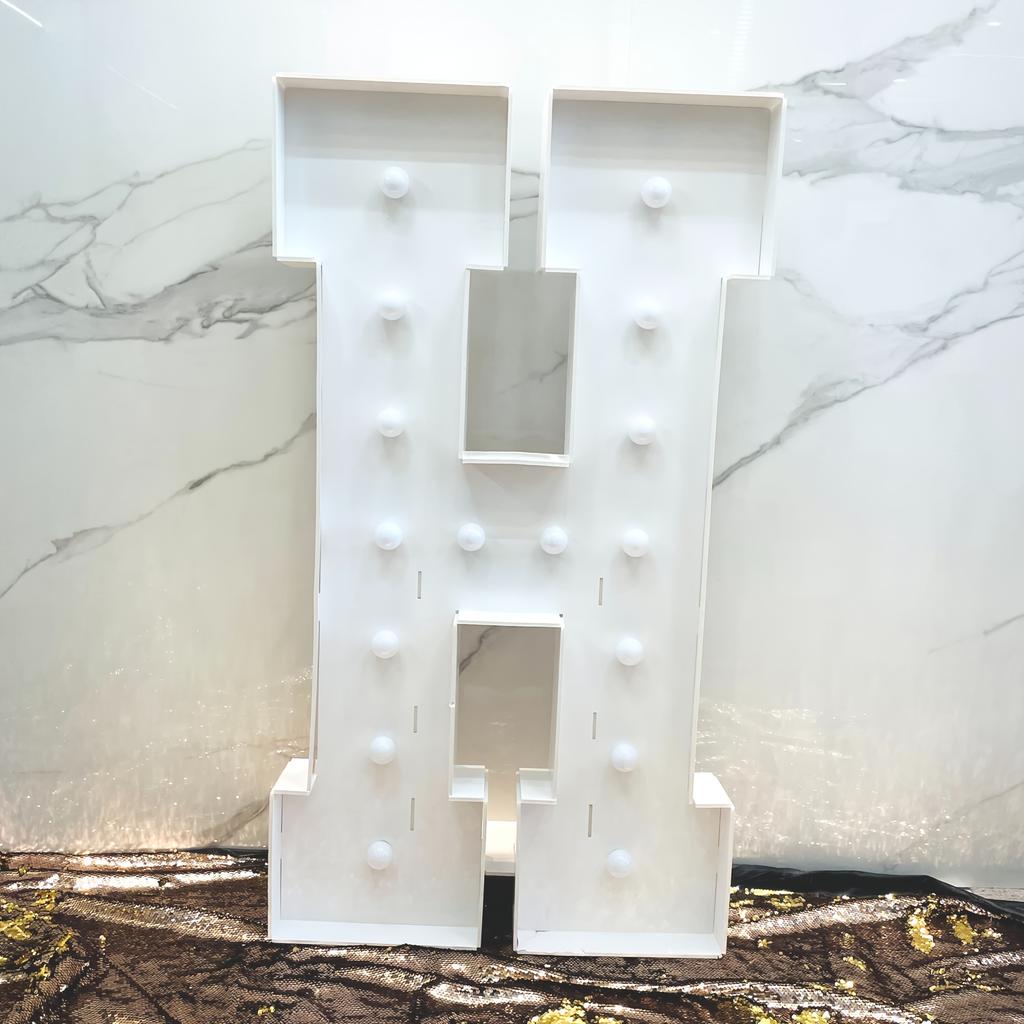 Versatile 1PC 92CM/3FT Marquee Letters with Warm Yellow Glow: Perfect for New Year Parties, Summer Bashes, Retirements & More (Balloon-Friendly!)