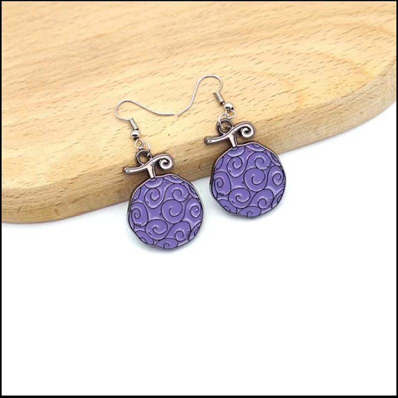 Unique Ace Fire Rubber Devil Fruit Necklace With Alloy Pendant In Stylish Design