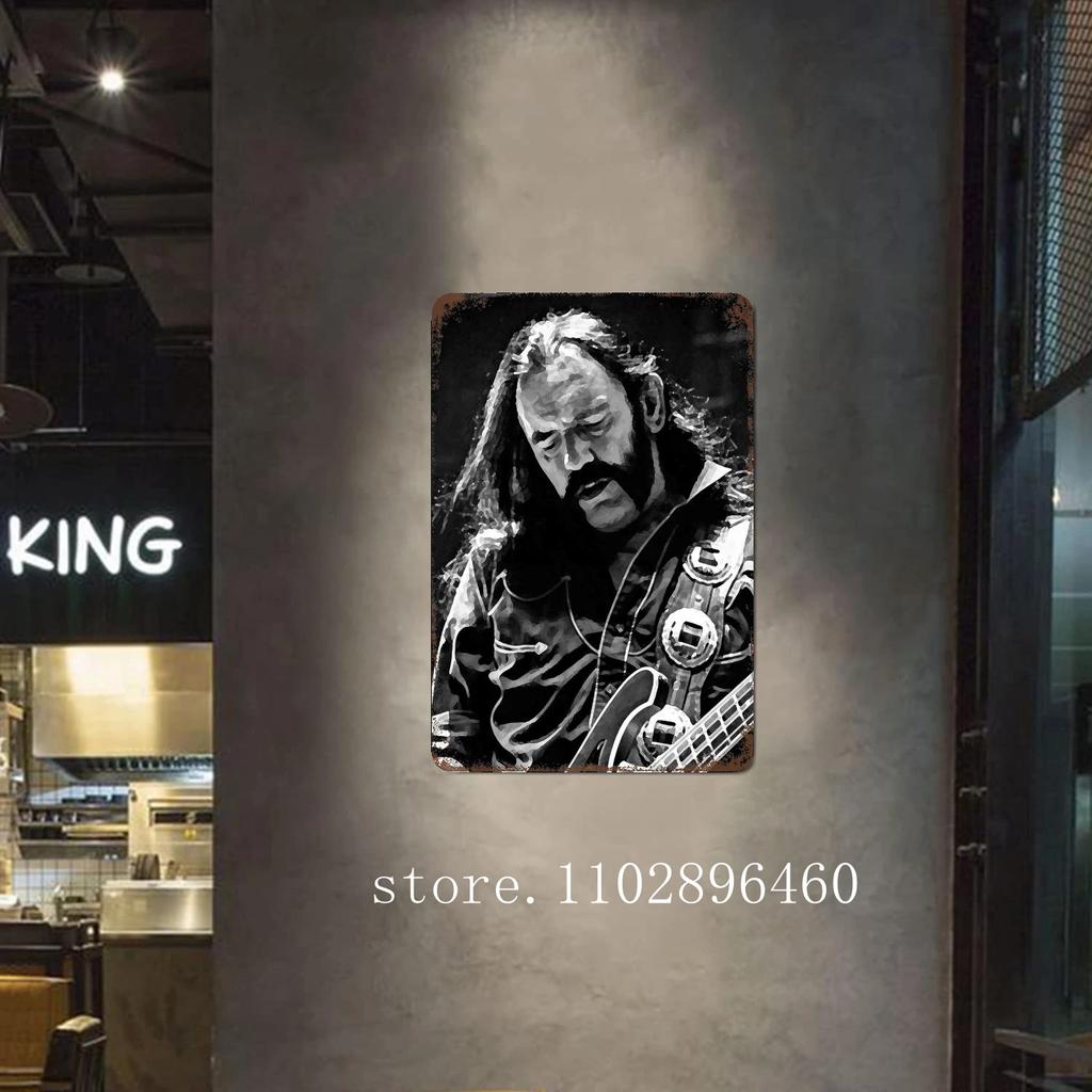 Lemmy kilmister Metallschilder & Schilder Wanddeko Vintage Blechschilder Captain Metall Poster Dekor für Bar Pub Club Wanddekoration
