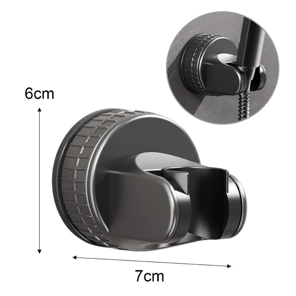 1Pcs Wall Mounted Shower Head Holder with Hook Suction Cup Adjustable Shower Base Detachable Creative Handheld Sprayer Holder