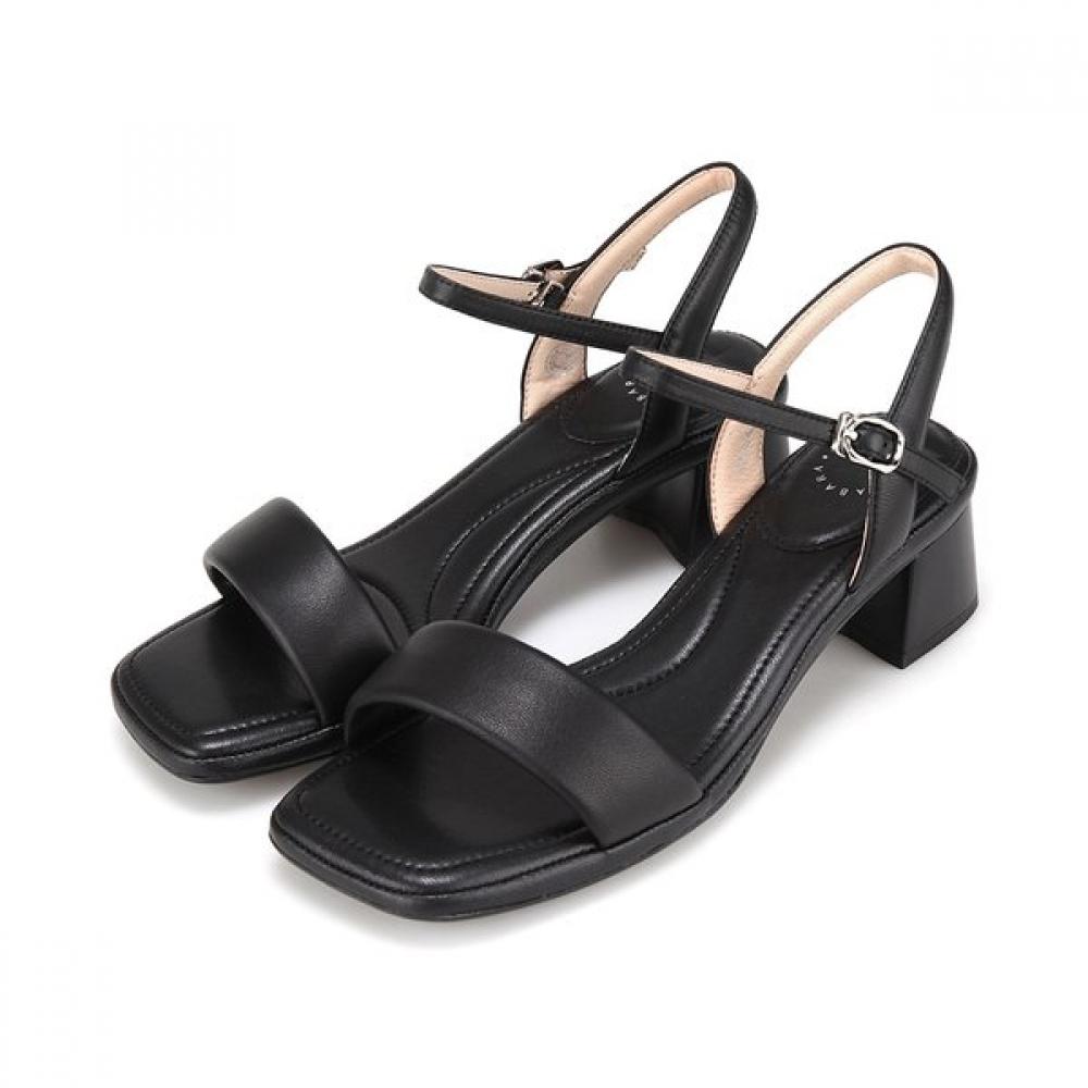 Barbara Women S lambSkin cuShion SandalS 4cm Blj343 225/01.black