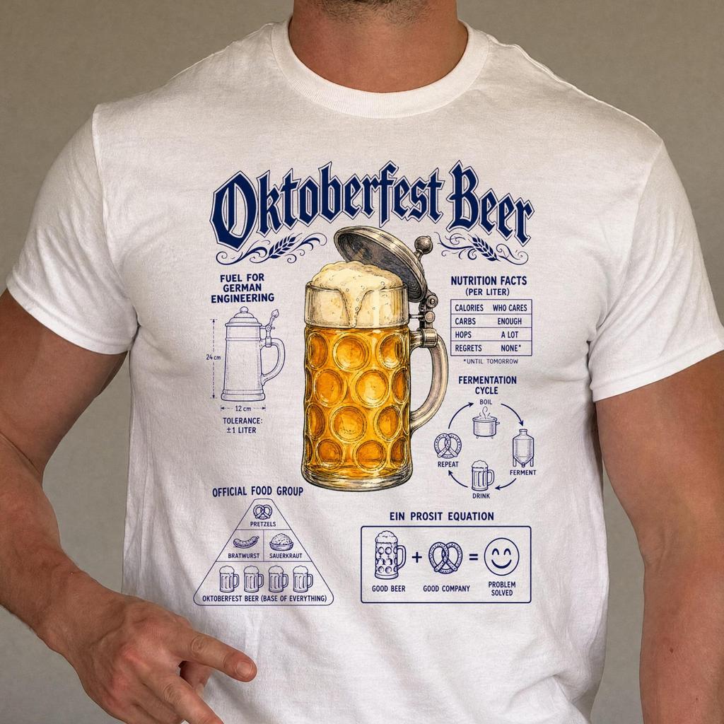 Funny Oktoberfest Beer Shirt - Retro Drinks & Brewing Gift - Sarcastic Oktoberfest Beer Clothing