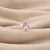 Morganite Gemstone 925 Sterling Silver Statement Ring Everyday Wear Jewelry For Women CZR-18-12