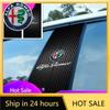 Pegatinas para Coche Para Pegatina Pilar B del Coche Vinilo Impermeable DIY Pegatinas para Pilar de Puerta de Coche Para Alfa Romeo Stelvio Volante 147 1