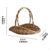 Multipurpose Woven Basket, Great for Flowers and Outdoor Decor