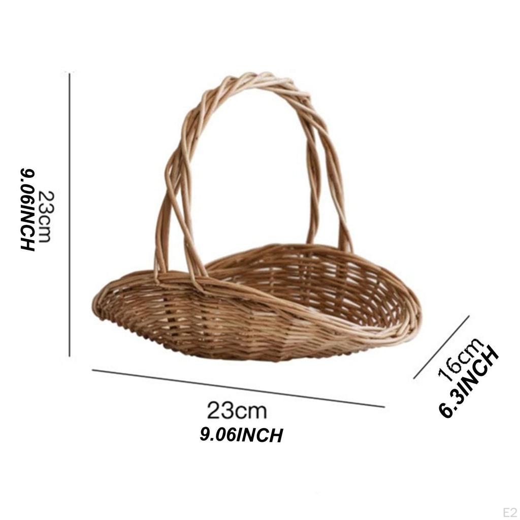 Multipurpose Woven Basket, Great for Flowers and Outdoor Decor