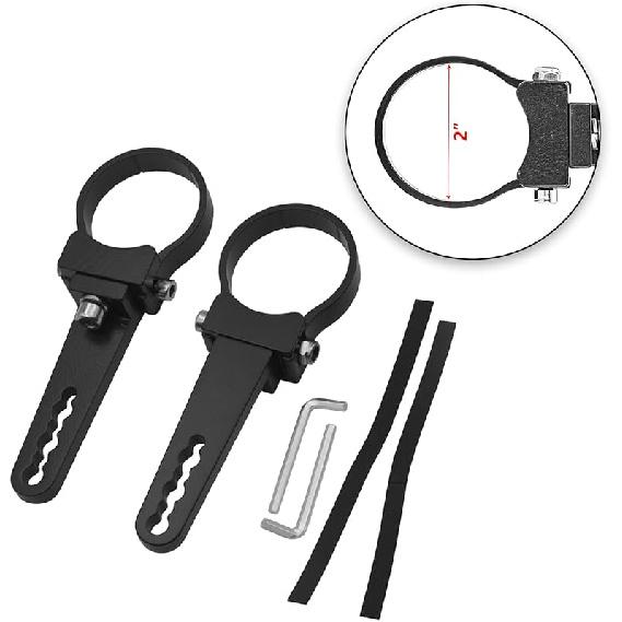 Wsays 1.75''  Side Roll Cage Bull Bar Clamps LED Light Mount Bracket Compatible With Ranger RZR Ace General Fit Arctic Cat YXZ Teryx ATV UTV