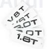 1.8T 2.0T 3.0T V6T V8T ABS badge stickers car rear trunk displacement decoration label