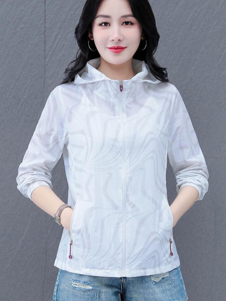 Women's Lightweight Summer UV Protection Ice Silk Jacket - Breathable, Quick-Drying, Loose Fit