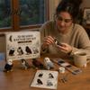 Perlen Tier Dekoration DIY Set 3D Kleine Perlen Basteln Süße Spinne Oktopus Set Orang-Utan Vogel Kunst für Anfänger Erwachsene Familienprojekt Heimdeko