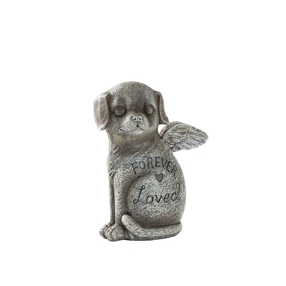 Resin Pet Memorial Statue Stone Finish Pet Memorial Tombstone  Living Room