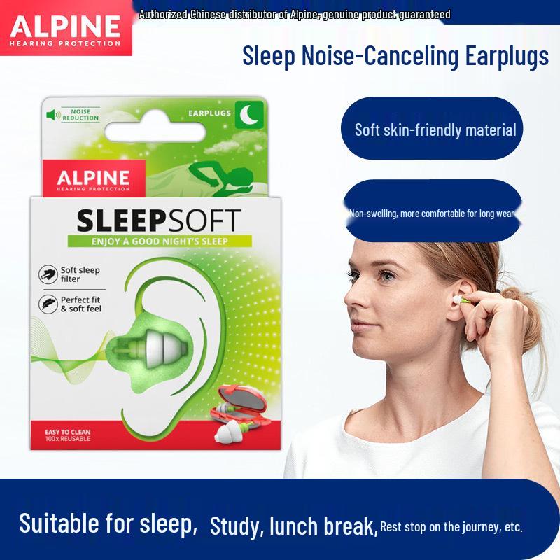 

Alpine SleepSoft Earplugs: Noise-Reducing, Comfortable Sleep Solution for Men & Women