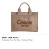 COACH Cargo Canvas With Satin Tote Bag, Shopping Bag, Handbag Large Women's Brown CP158-LHVRA