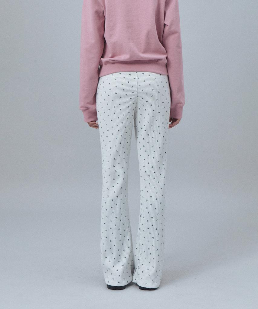 REST&RECREATION Rr Pattern Flare Pants - Ivory