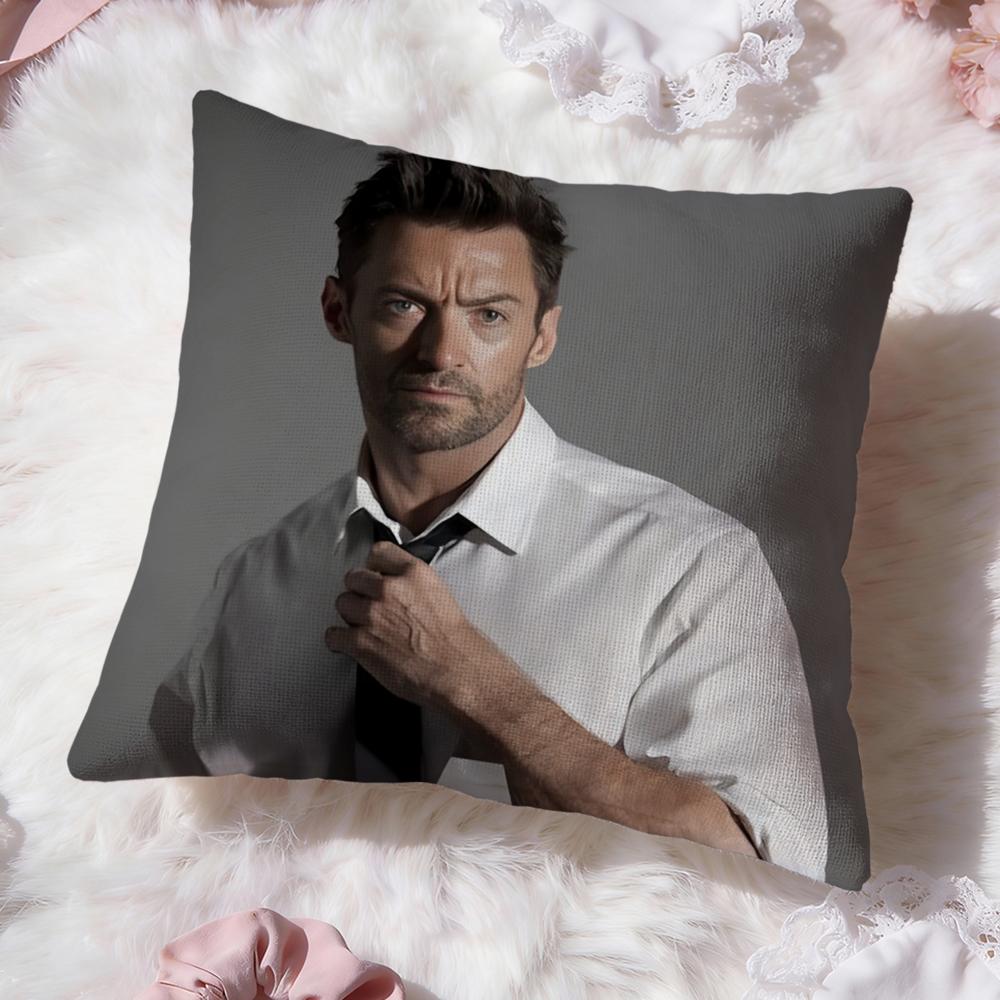 Vlastní povlak na polštář H-Hugh Jackman Prémiový komfort Oboustranný povlak na polštář - Design dva v jednom pro jakoukoli místnost a interiér auta