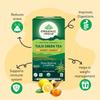 Organic India Tulsi Green Tea Honey Lemon 100 Teabags Pack Of 1 For Refreshing Aroma And Daily Wellness Support