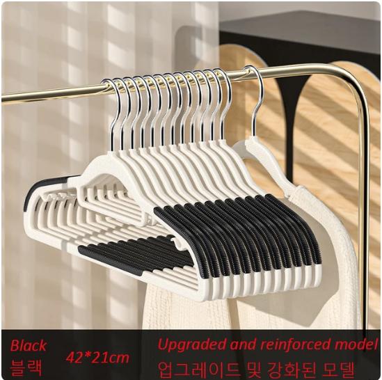 Non-slip Plastic Clothes Hangers Household Multifunctional Wet Dry Suitable for Hanging Clothes Bedroom Rack Organizers Storage