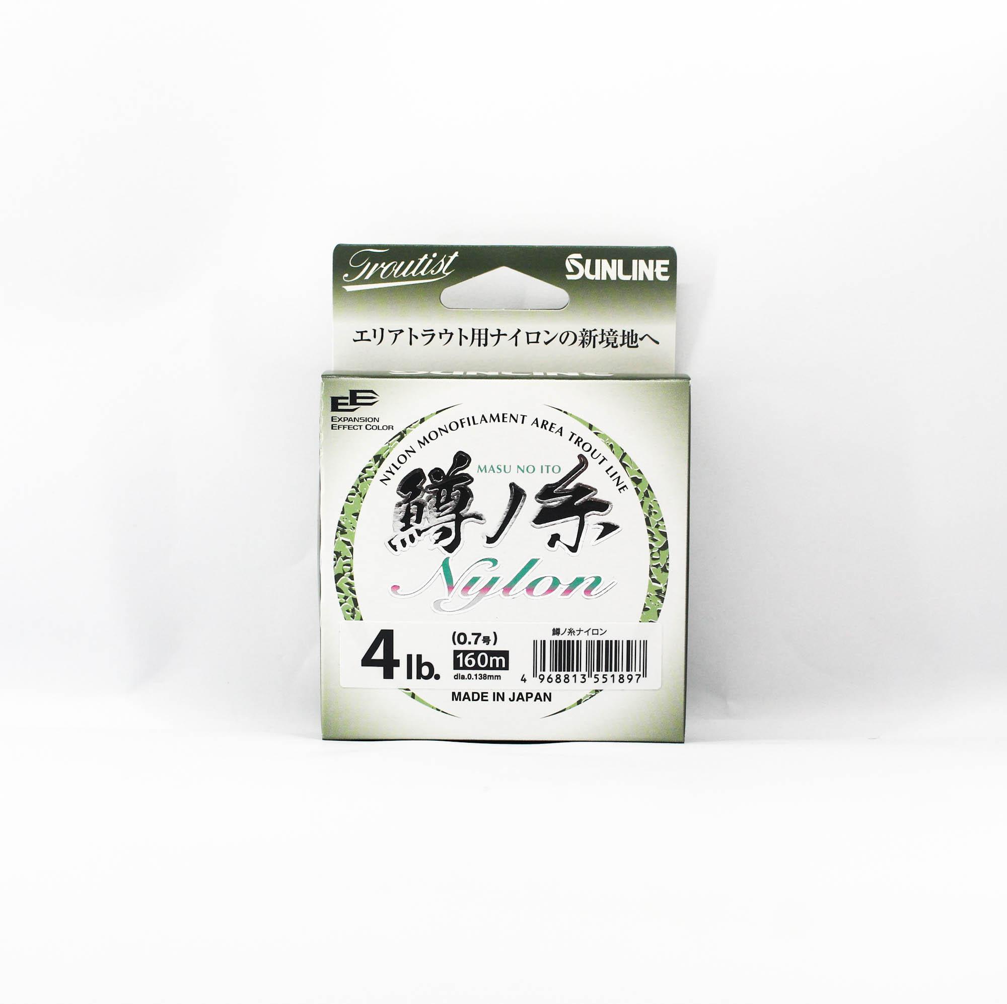Sunline Nylon Line Masu No Ito HG 160m #0.7 4lb (1897) чистый
