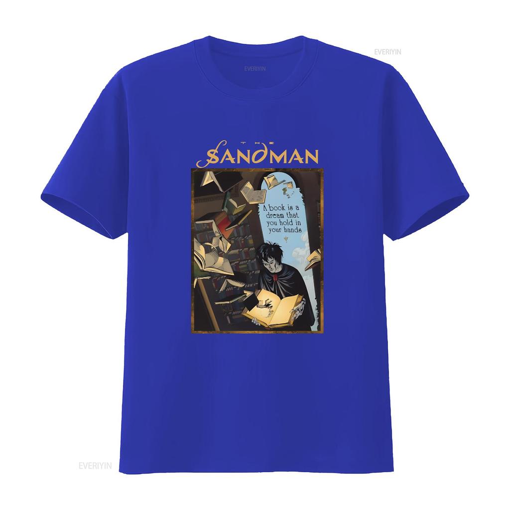 Sandman Book T Shirt Heavy Cotton Dream Morpheus Endless Vintage Washed Fashion Designer Clothes Versatile