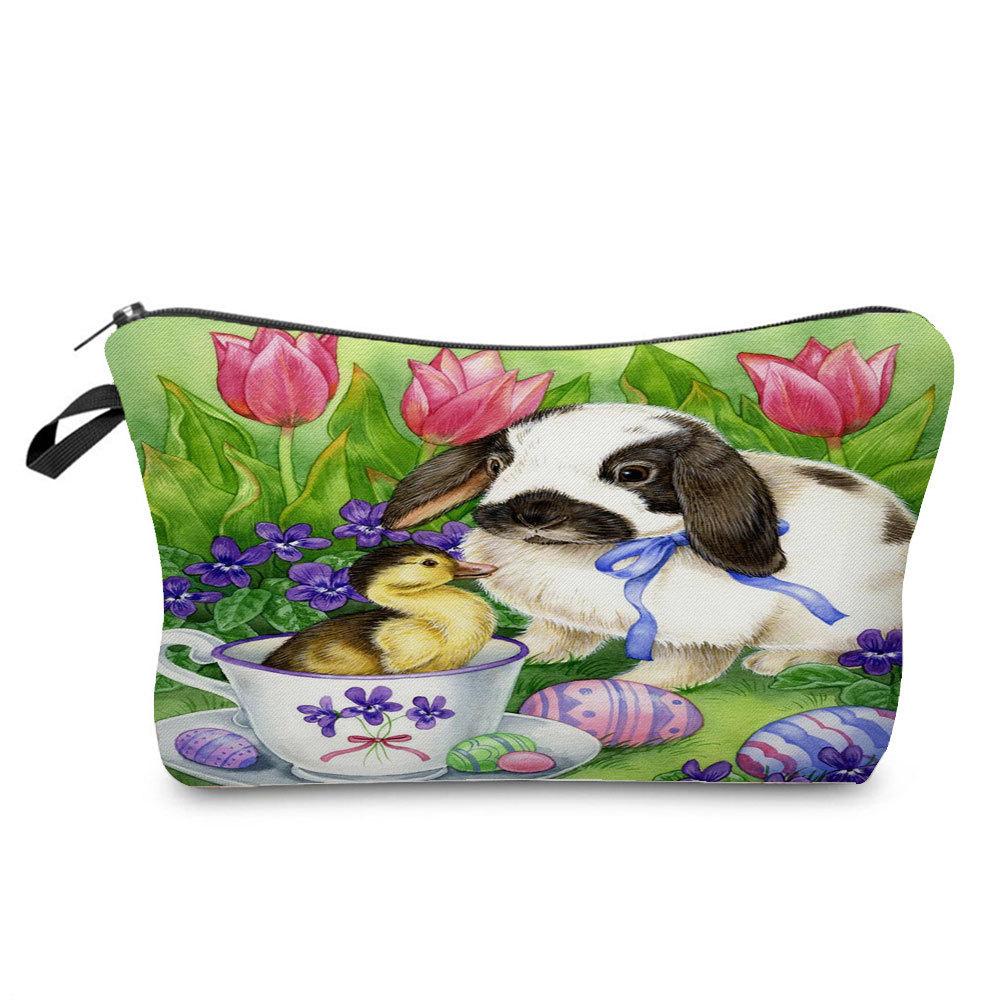 Women Cat Print Cosmetic Bag Toiletries Organize Travel Storage Case  6429