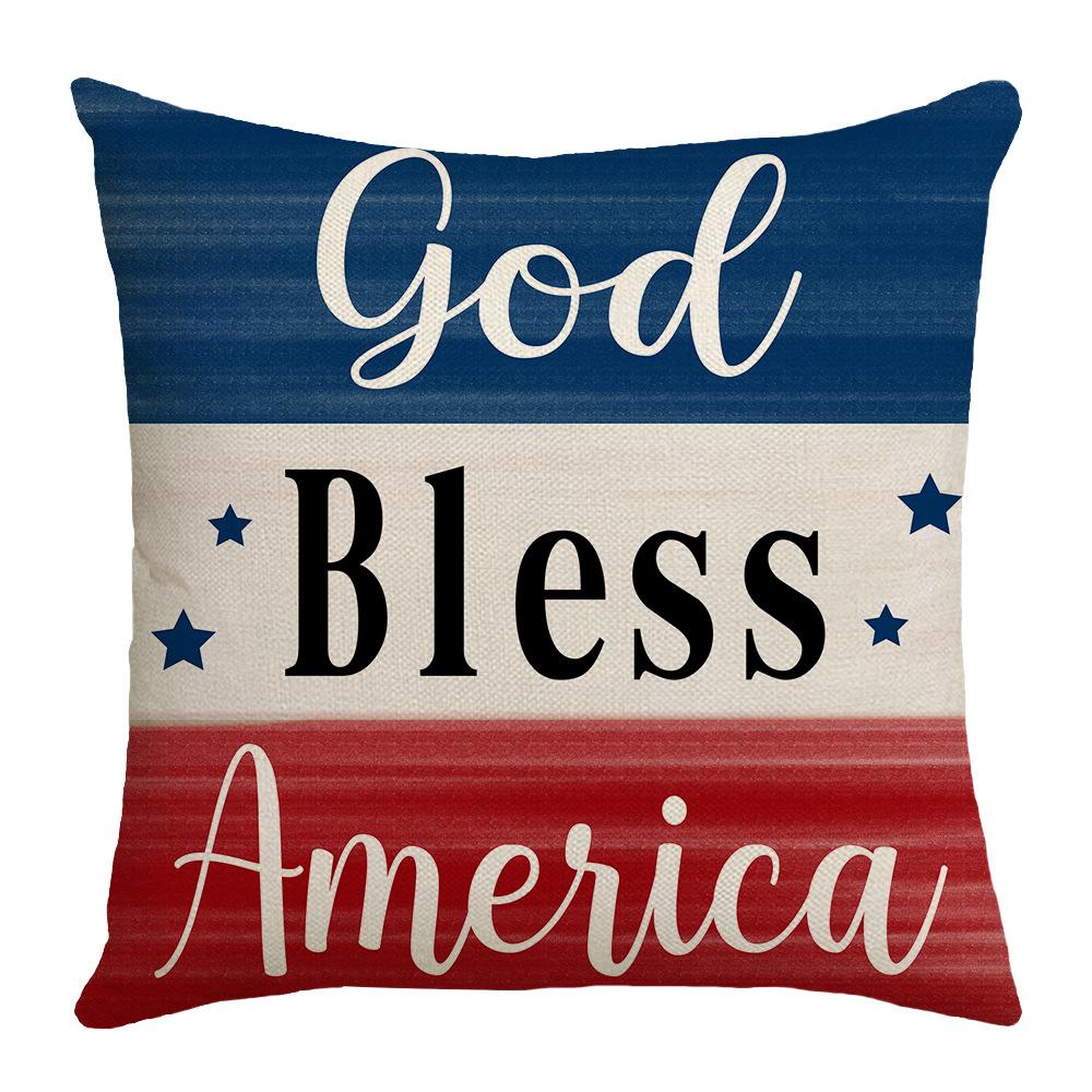 Printed Pillow Cover Plant Flower Striped Plaid Sofa Cushion Cover Bedroom Pillow Cover