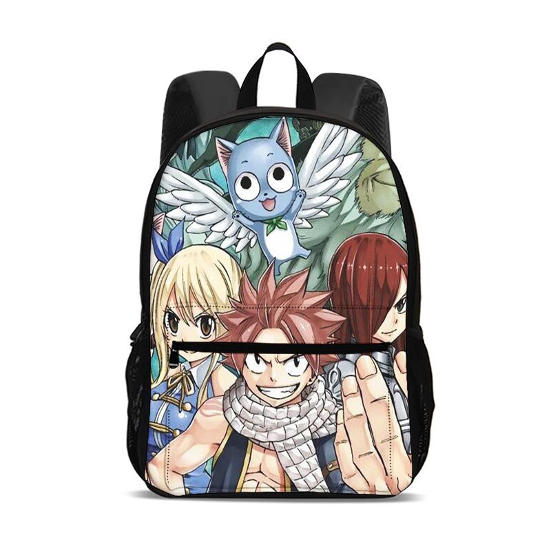 Fairy Tail Cartoon Large Capacity Backpack Student Boys and Girls Best Gift Stationery Sport Travel Large Backpack