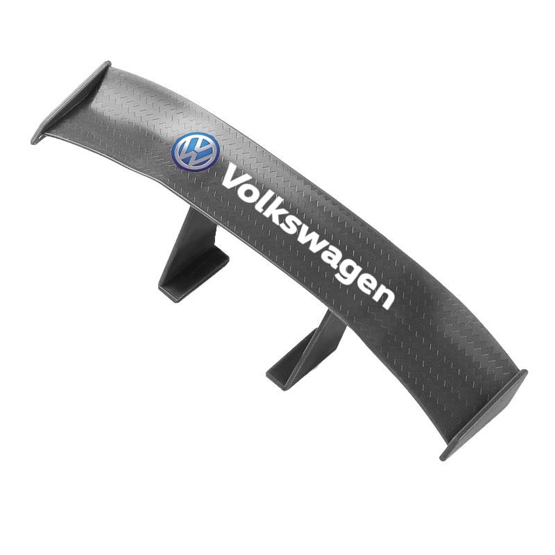 Auto Heckspoiler Mini Spoiler Flügel Kleiner Heck Emblem Aufkleber Dekoration Für Volkswagen CC Golf 4 6 7 GTI Tiguan Passat B5 B6 B7 Jetta MK5 MK6