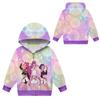 Girls Hoodie 3D Cartoon Jacket Sweatshirt Music Zip Hooded Long Sleeve Tops