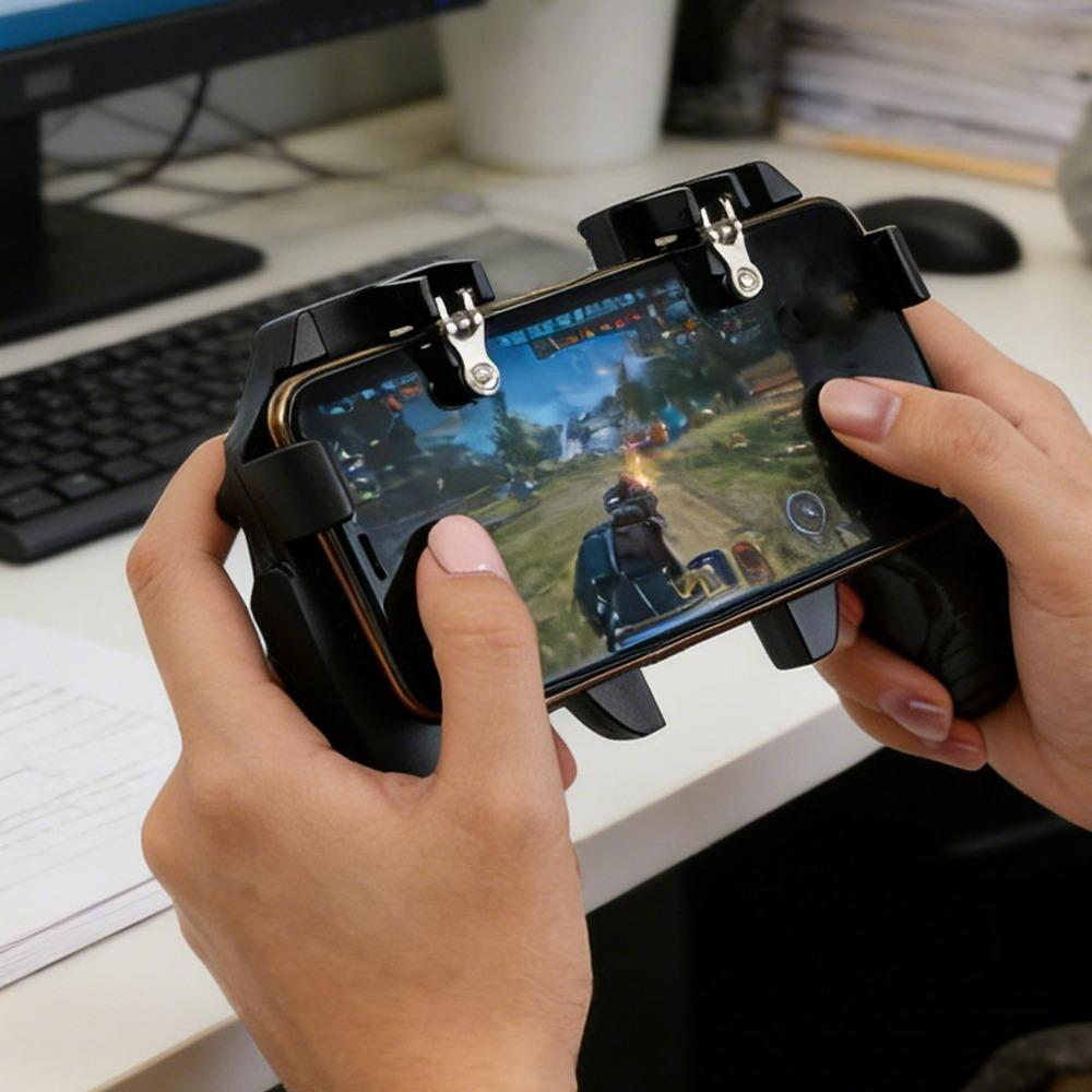 Trigger Free Fire PUBG Controller for Phone Gamepad Joystick for IPhone/Android Control Mobile Game Pad Pugb with Finger Sleeves