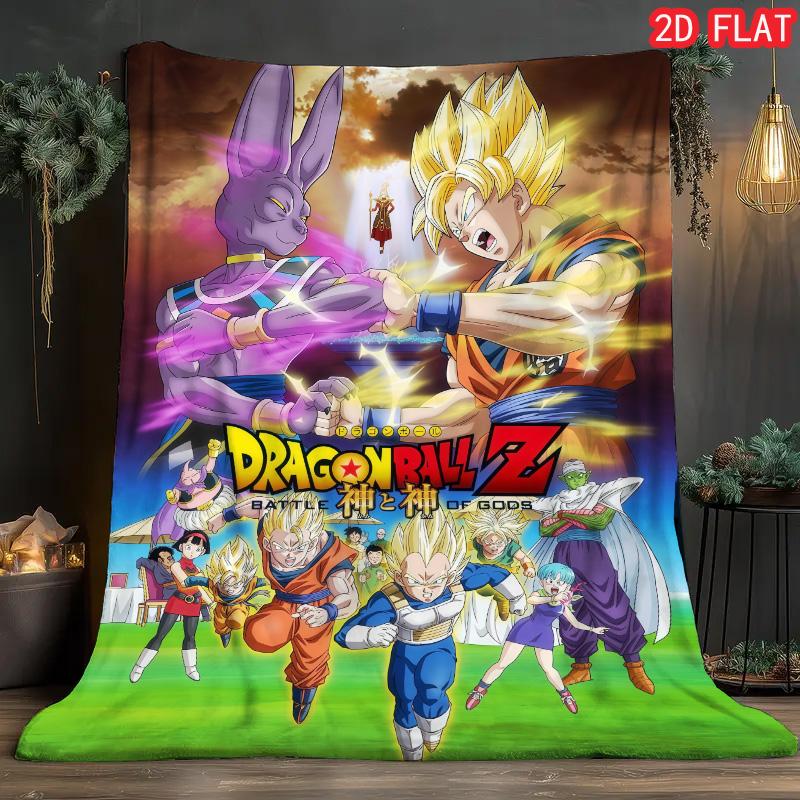 

Dragon Ball Living Room Blanket Soft Cozy Flannel Blanket for Sofa Couch Home Daily Use THW 75x90cm