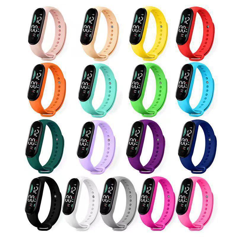 M9 Waterproof LED Sports Bracelet Watch for Kids and Students - Fashionable, Simple Design
