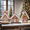 Cross-border Christmas Gingerbread House Small Decorative Ornament for Home and Room
