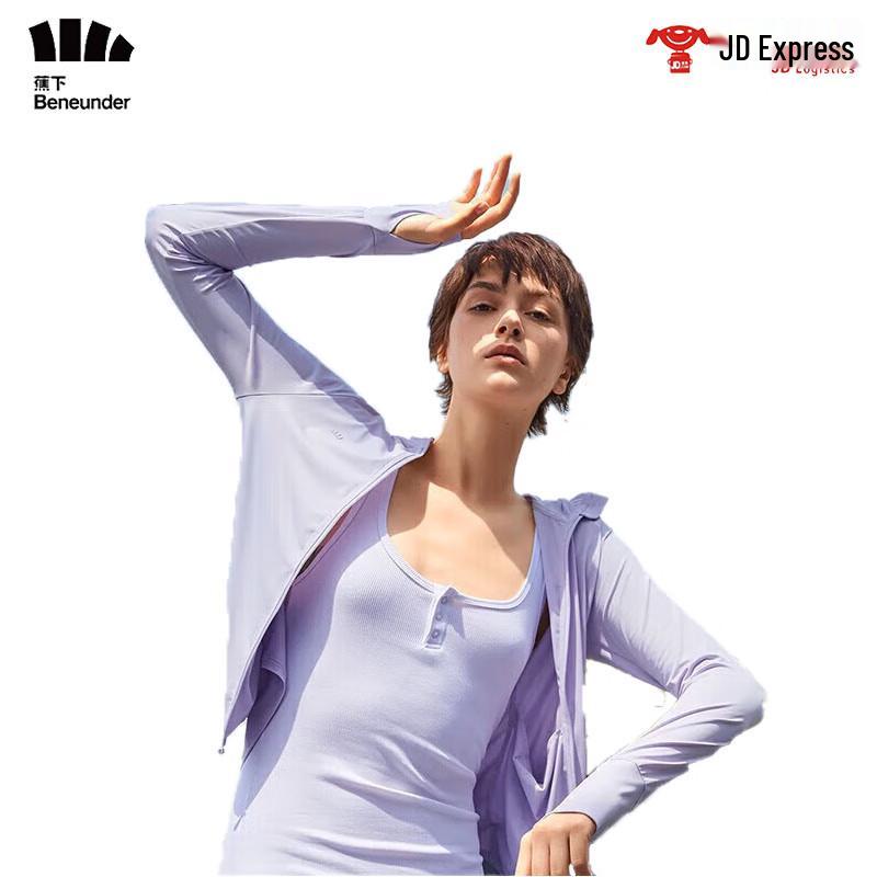 Jiaoxia Women s Hooded UPF50+ Sun Protection Jacket S