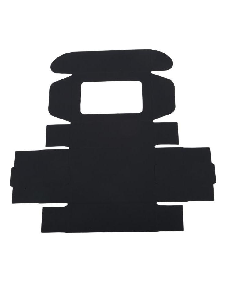 25KS Kraft papírová krabička s průhledným okénkem Domácí krabičky Dárky Balení Krabičky na sušenky Balení Krabička bonboniéra Dárek k narozeninám