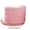 Lacci Soffici Larghi 1,3 cm per Scarpe Alte in Tela - Lacci in Morbida Pelliccia Sintetica, Stringhe Decorative Morbide di Ricambio