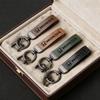 Retro Car Keychain Leather Key Chains Auto Accessories For Honda Civic Fit Jazz Accord Pilot CRV Odyssey Passport City Vezel CRX LV4