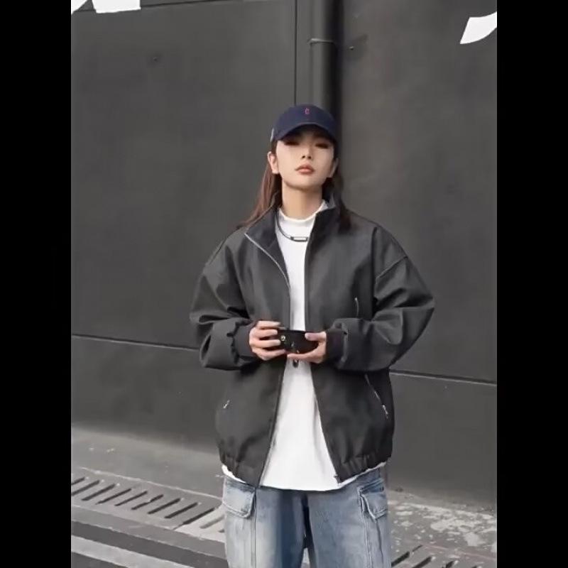 Unisex Distressed PU Leather and Cotton Retro Jacket - Women's 2024 Quilted Winter Coat